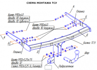 Фаркоп 3960-A Oris на Ford S-MAX 2006-2015. Необходима подрезка бампера. Тип шара: A. Нагрузки: 1200/50 кг, масса фаркопа 15,5 кг (без электрики в комплекте) от магазина ФаркопРос